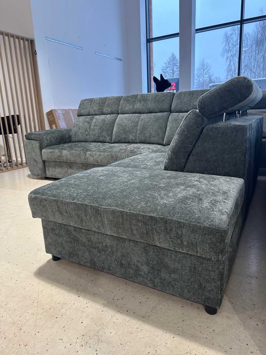 Narożnik LENI – Nowoczesny Głębi Zieleni | Wyprzedaż Ekspozycji