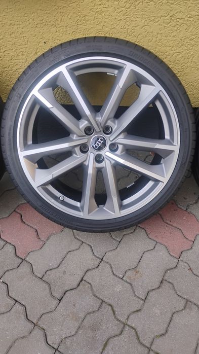Felgi 21 Koła Audi SPORT A6 C8 4K0 ET43 8,5J 5x112 IDEALNE Czujniki