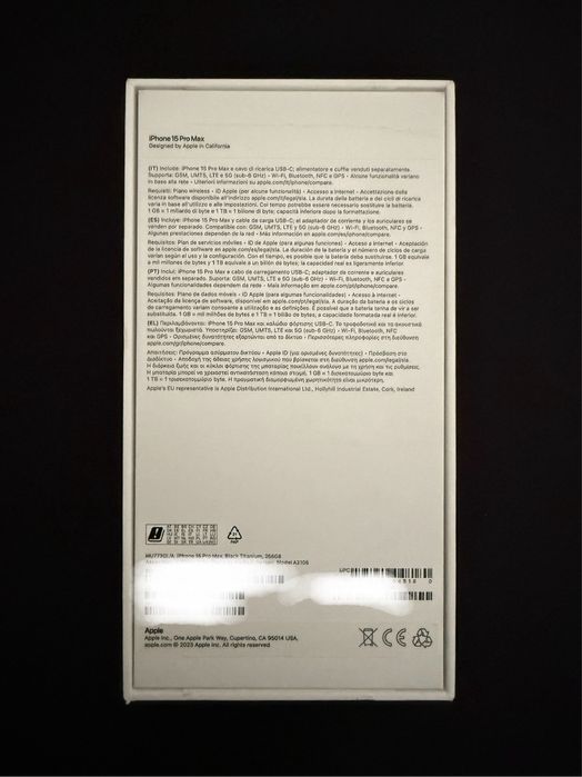 Caixas iPhone 15 Pro Max [Sem cabo]