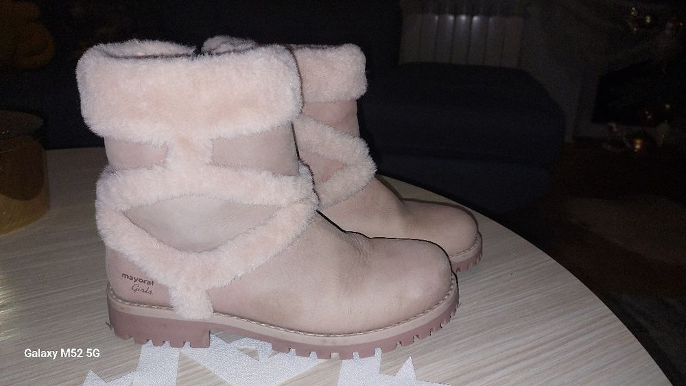 Różowe kozaczki dziewczęce Mayoral rozmiar 30