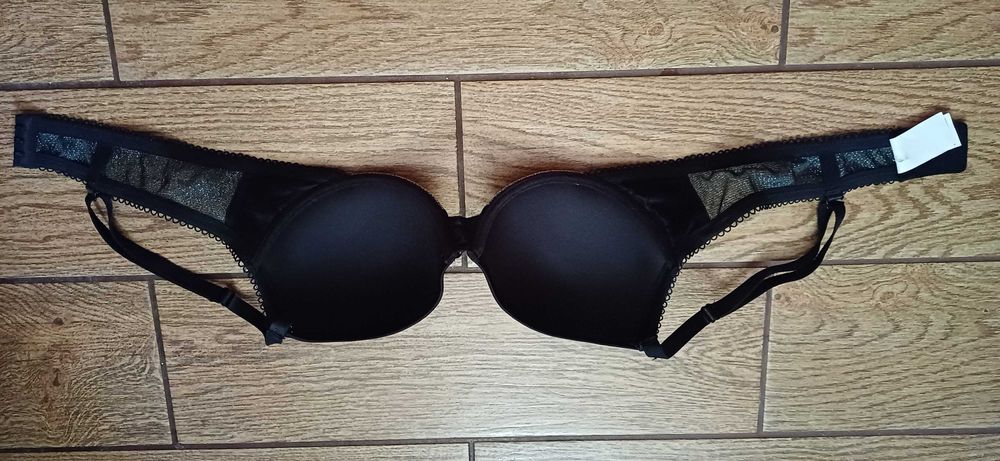 Szary# srebrny biustonosz Mister Lady r. 85 C