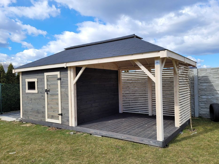 Domek Narzędziowy ALAN 3x3 m Drewutnia Altana Producent DREWNOTRIK.PL