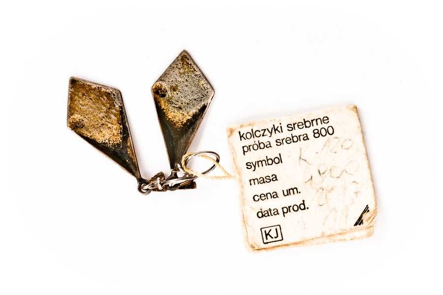 Srebrne Kolczyki z Oryginalną Metką - 4,61g - Spółdzielnia BURSZTYNY