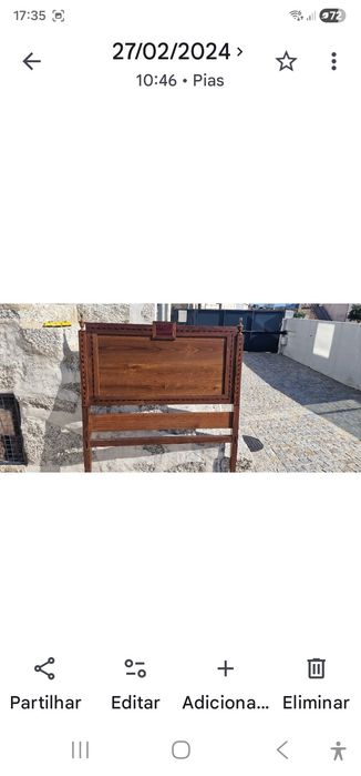 Vendo duas camas casal e cómoda toda cerejeira