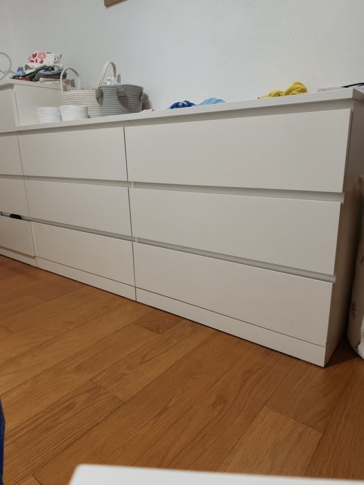 Cómoda iKea Malm 6 Gavetas Baixa