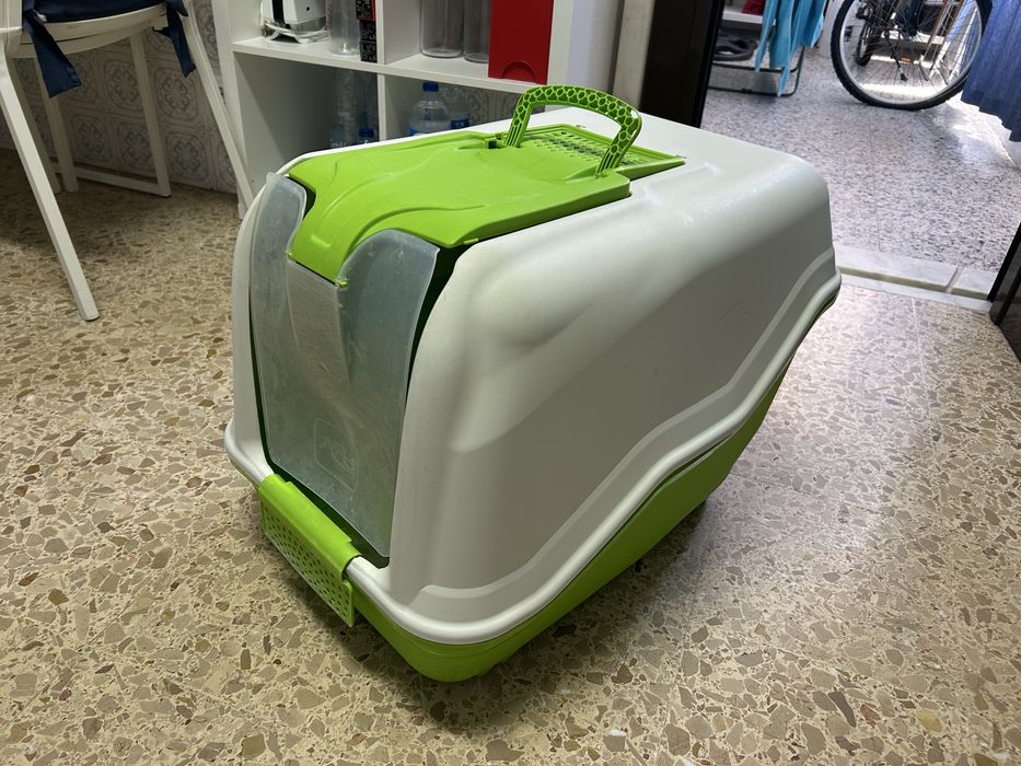 Caixa fechado para areia gatos WC negociável