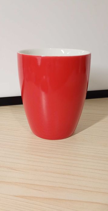 Kubek ceramiczny Veroni - kolekcja Rainbow /czerwony/, 330 ml.