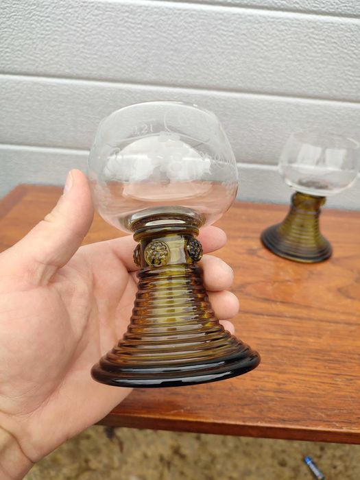 Kieliszki Remery  szlif - Kolekcjonerskie - Duże - Ciekawe - Design G