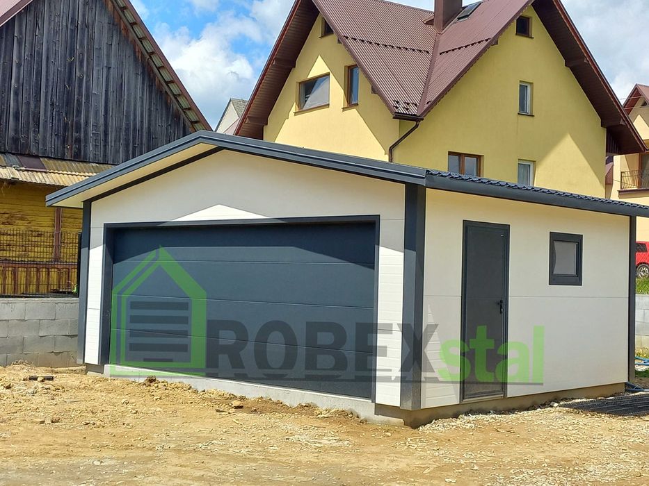 Garaż ocieplany 6x5 m do 35 m2 garaż z płyty warstwowej styropian