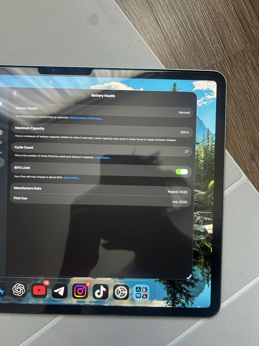 IPad Air 13 m2, 128 gb, 100% АКБ
