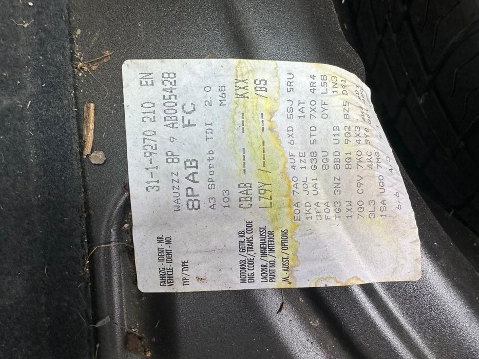 Audi A3 silnik 2.0 TDI CAH 2009r,Anglik z kluczykami