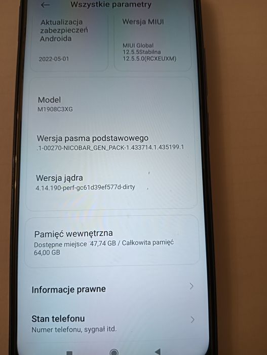 Redmi Note 8T Telefon Smartfon