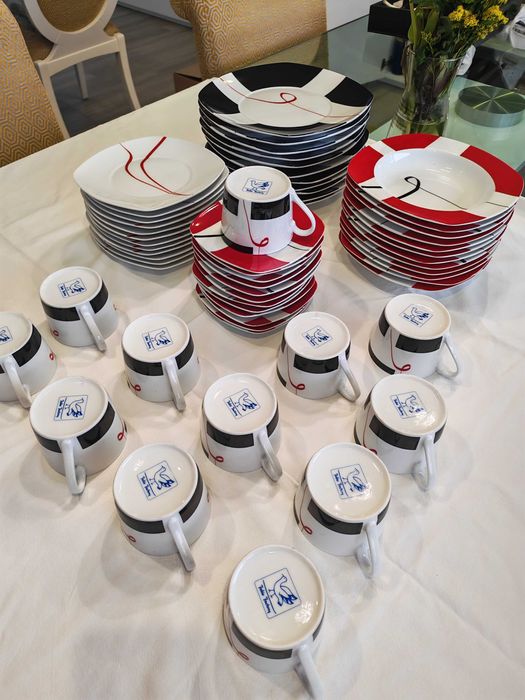 Serviço de louça Fábio Factory – NOVO (59 peças)