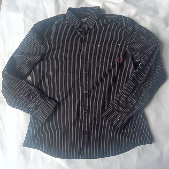 Koszula czarna w paski, River Island, rozmiar XL