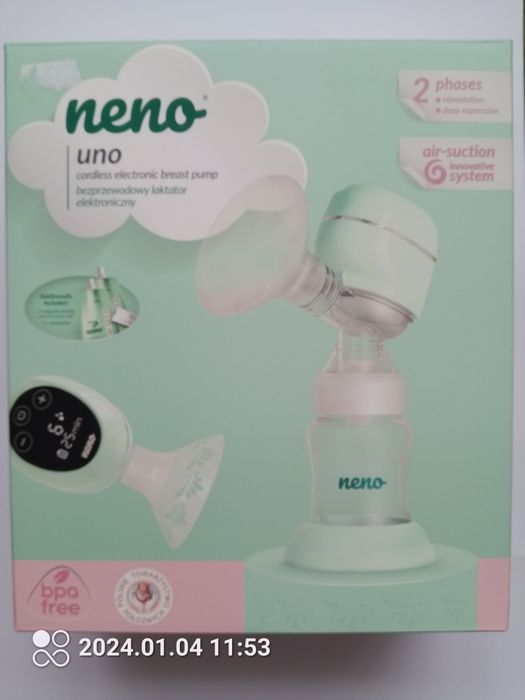 Bezprzewodowy dwufazowy Laktator Neno Uno