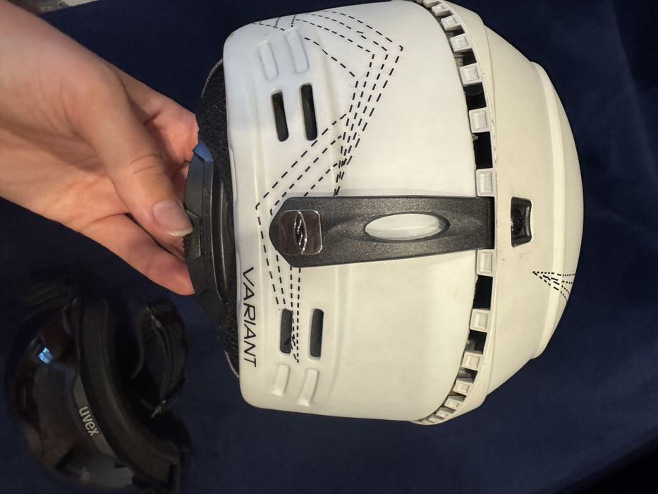 Kask narciarski smith + okulary uvex