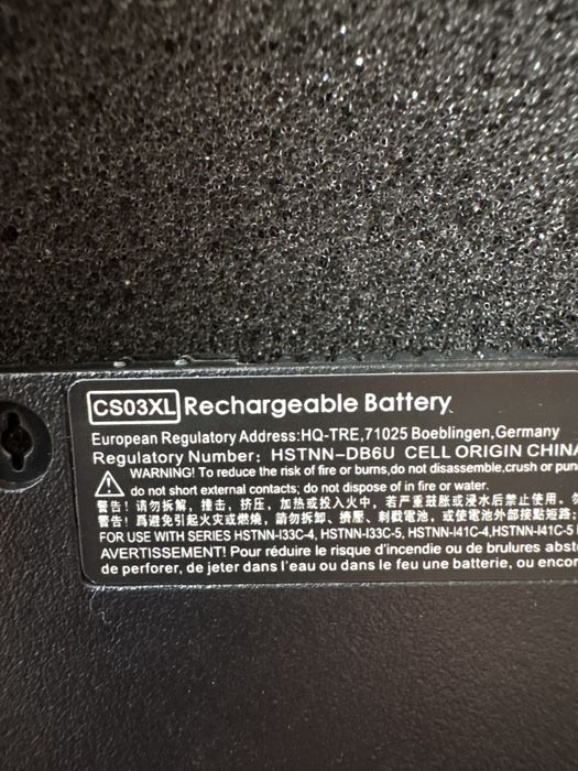 Bateria nova CS03XL 4100mAh hp elitebook 850 G3