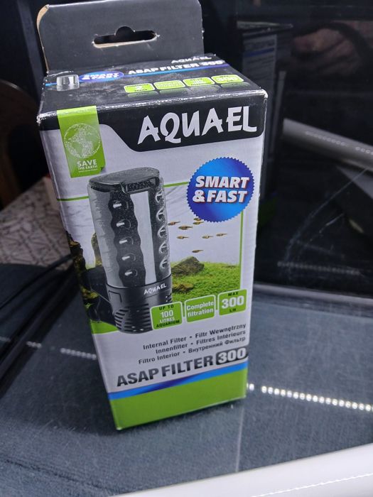 Aquário c/ tampa e acessórios