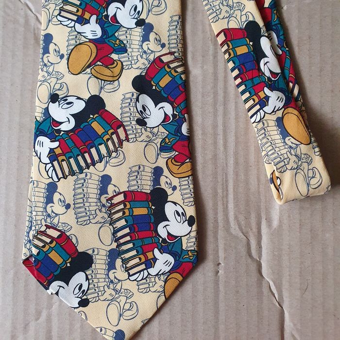 Krawat Disney Myszka Miki jedwab(k-7)