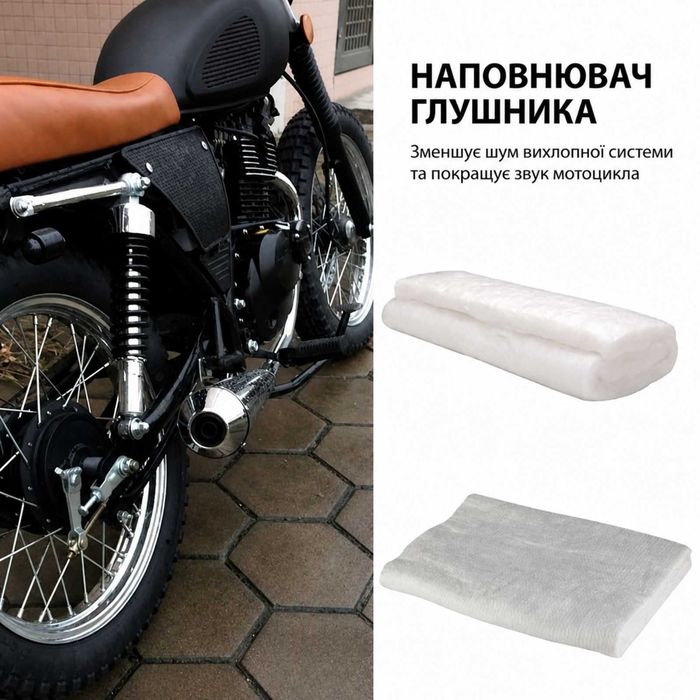 Спеціальний матеріал скловолокно стекловолокно для набивання глушника