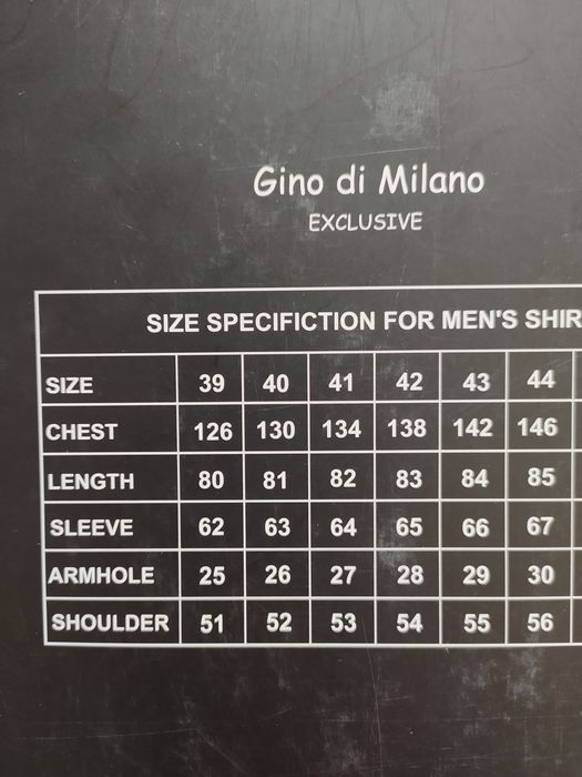 Сорочка чоловіча нова класична Gino di Milano