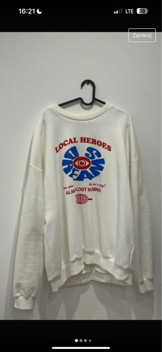 Bluza local heroes crewneck biały