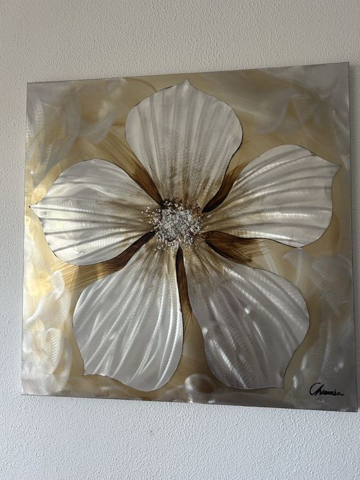 Quadro Metalico Flor