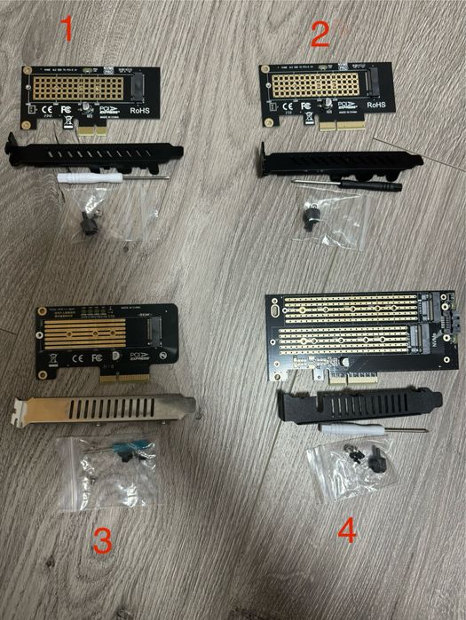 Адаптери/перехідник SSD М.2 NVME PCI-E