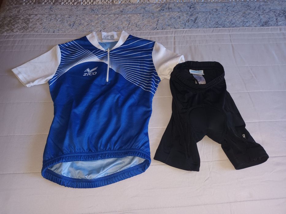 Conjunto de ciclismo criança