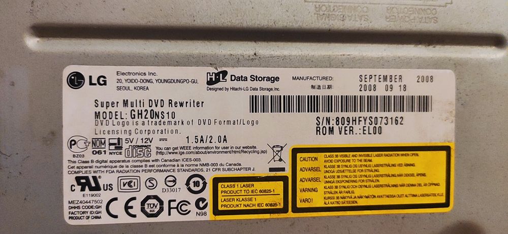 2 Drives de dvd/CD Sata LG
