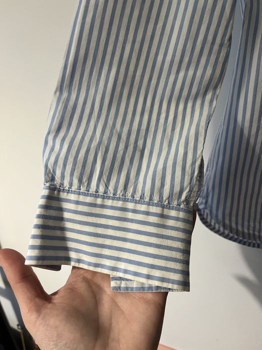 Camisa de homem as riscas azuis da H&M como nova tam XS (recomendo a S