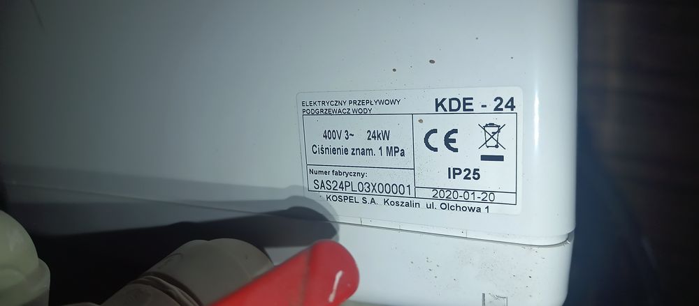 Podgrzewacz wody 24kw