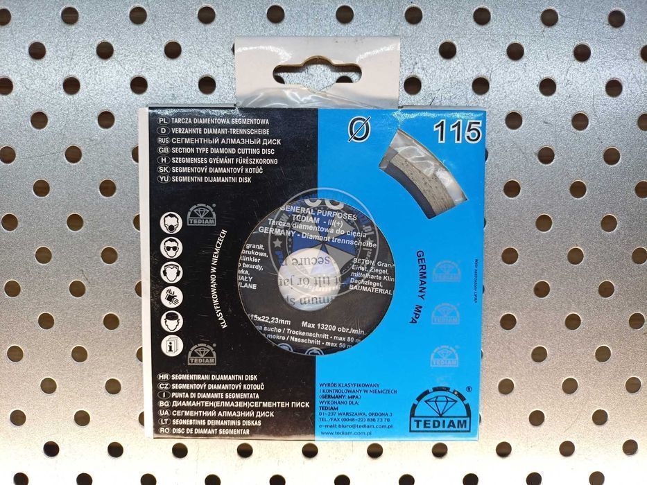 Tarcza Diamentowa segmentowa 115mm tarcza do betonu 115mm tarcza 115mm
