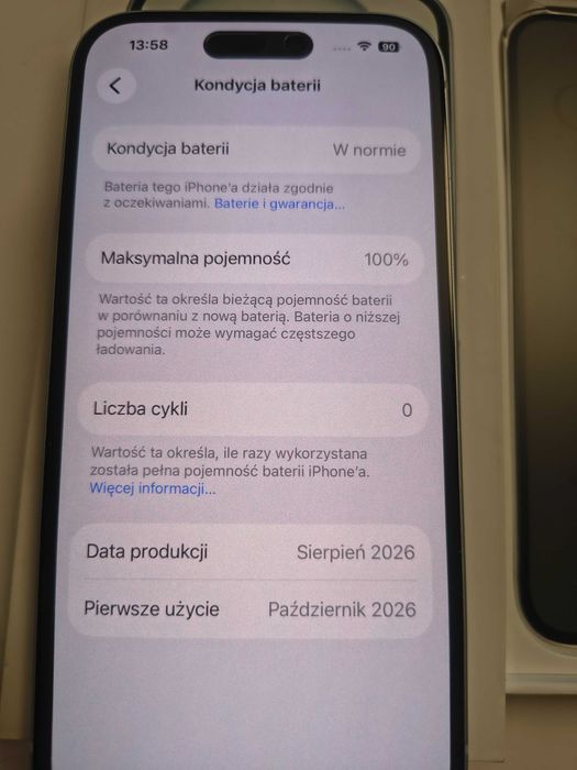 iPhone 15 Blue 128GB Bat.100%