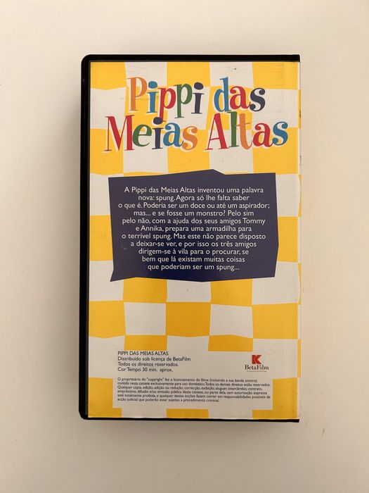 VHS Pipi das Meias Altas - Pipi e o Spung
