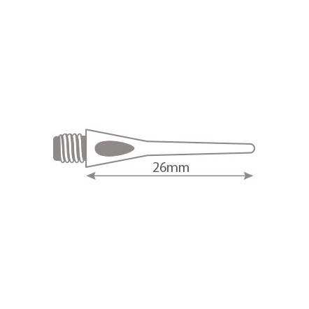 Groty Końcówki do rzutek Softip Harrows Spare Dimple 100 szt  czarne