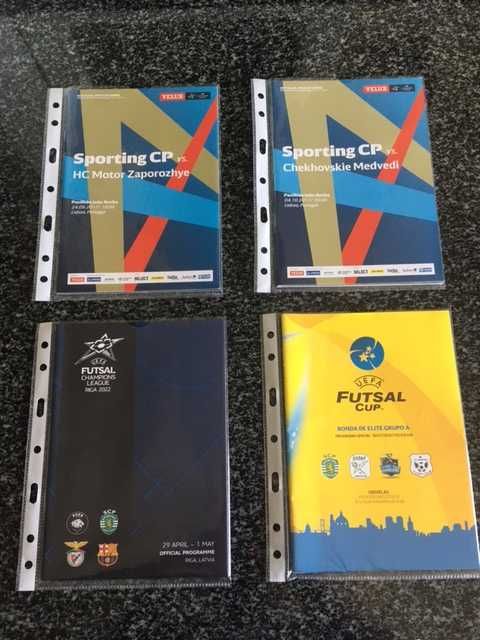 Sporting - Futebol/Andebol /Futsal/Hóquei - Programas de Jogo Oficiais