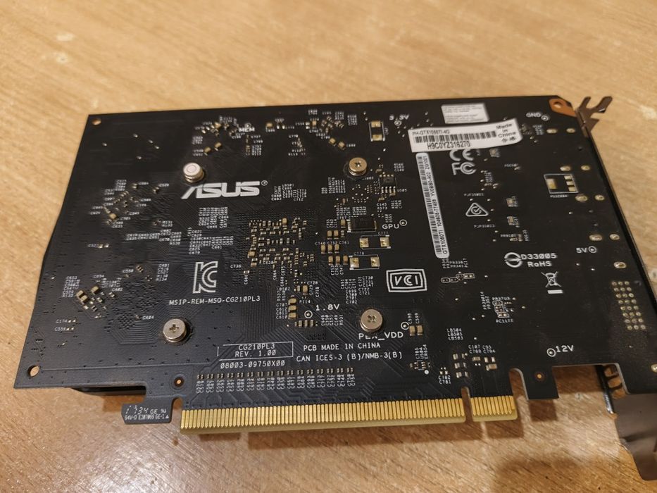Продається відеокарта Asus GeForce 1050 Ti 4Gb