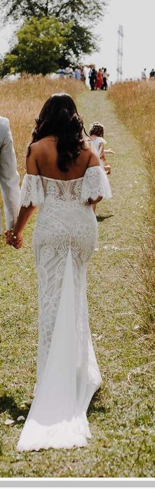 PIĘKNA SUKNIA ŚLUBNA BOHO - Gala Funkja stan idealny