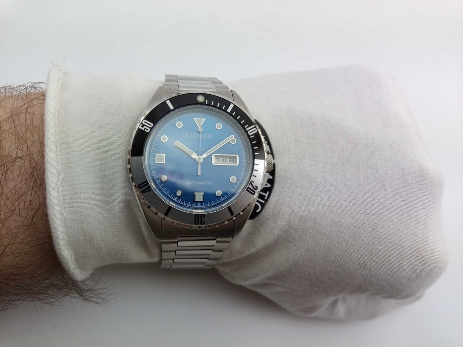 Японские мужские часы Citizen NH7530-52M сапфир, механика 21 камень