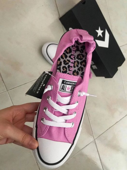 Tenis All Star Converse sapatilhas rosa mulher tigresa