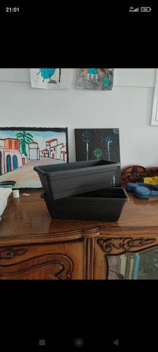 Floreiras pequenas antracite