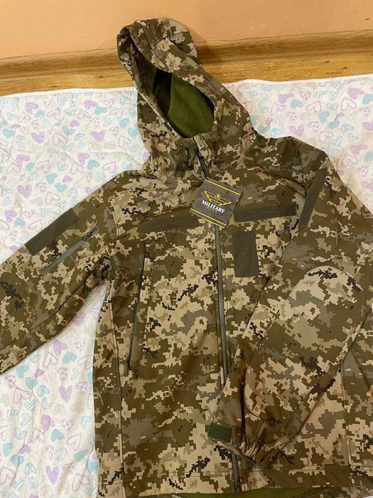 Армейская куртка(новая) SoftShell водоветроустойчивая на флисовой подкладке