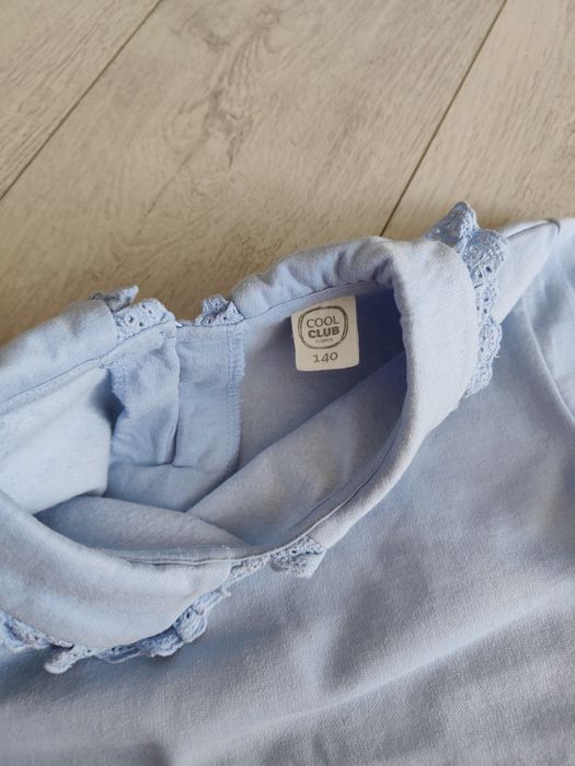 Cool club 140 bluza kołnierzyk koronkowy smyk