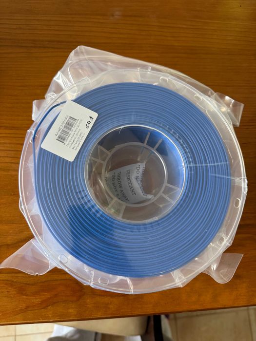 PLA Filamento azul para impressão 3D — novo, nunca usado