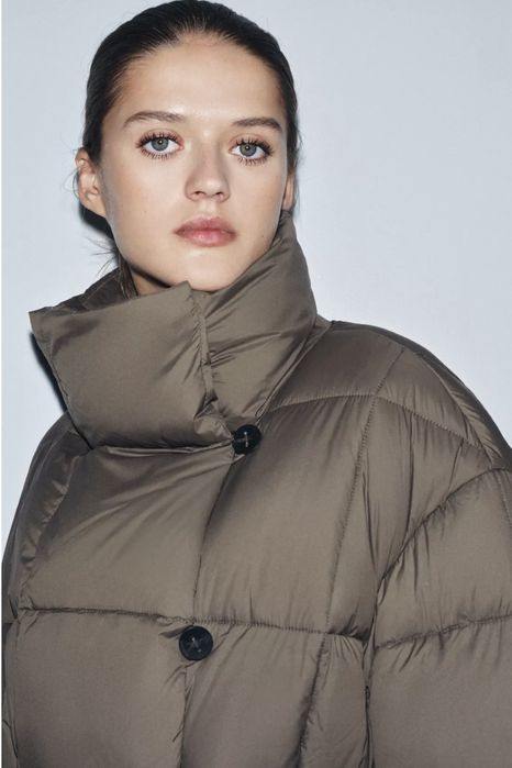 Пуховик ZARA ZW Collection куртка зима
