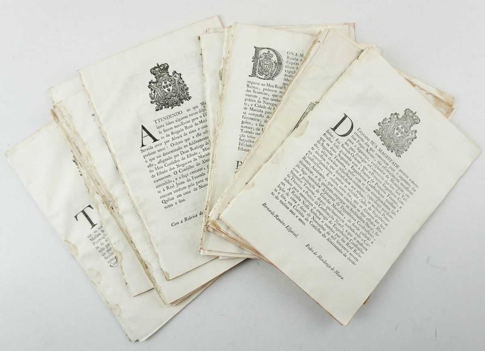 Marinha Portuguesa (século XVIII) - Conjunto muito raro