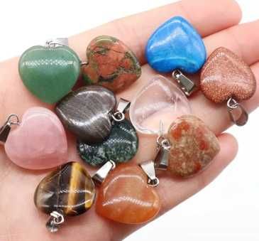 Coração de Cristal de Pedra Natural