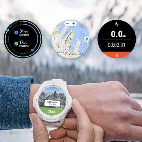 TicWatch S2 Smartwatch Android Wear GPS AMOLED połączenia kompas Wifi