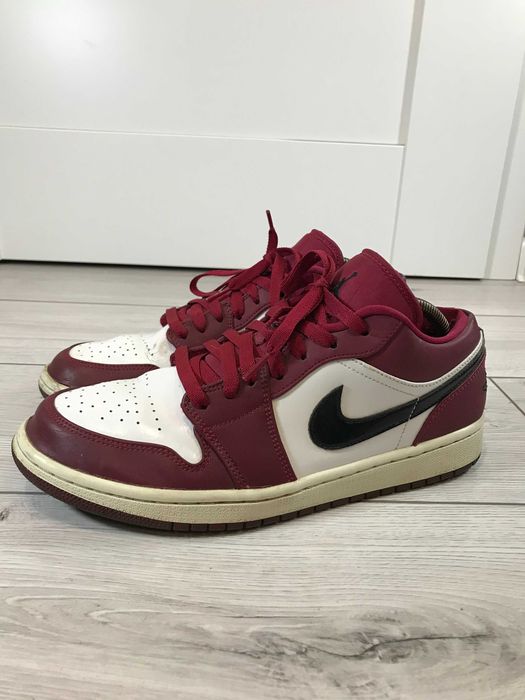 Buty Air Jordan 1 Low bordowe rozm. 44